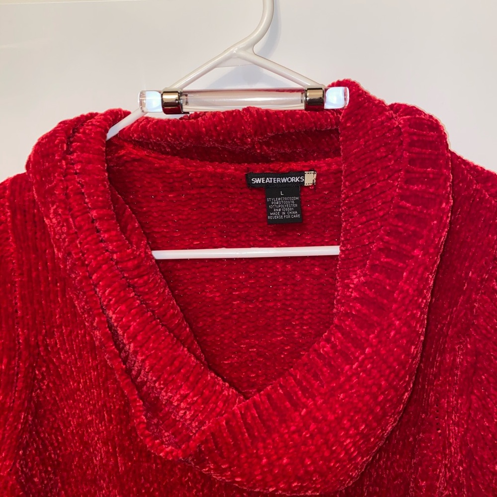 Red Soft Sweater - Picture 2 of 4